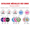 Médaille Gravée Personnalisée Red Dingo
