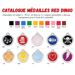 Médaille Gravée Personnalisée Red Dingo
